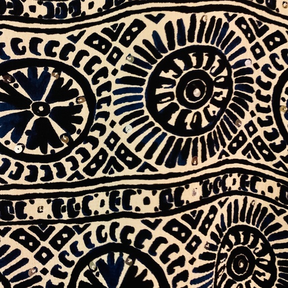 Tory Burch Stephanie Style Blue and White Tunic - Picture 4 of 6